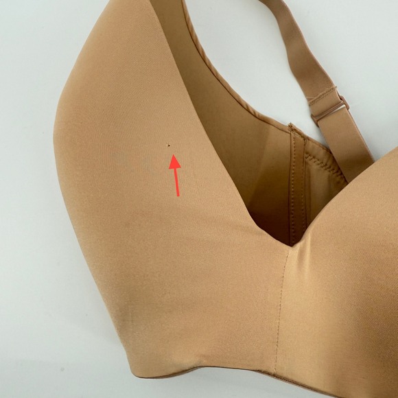 Skims‎ Wireless Form T-Shirt Demi Bra Ochre Nude 38DDD Molded Cups Adjustable - Picture 2 of 10